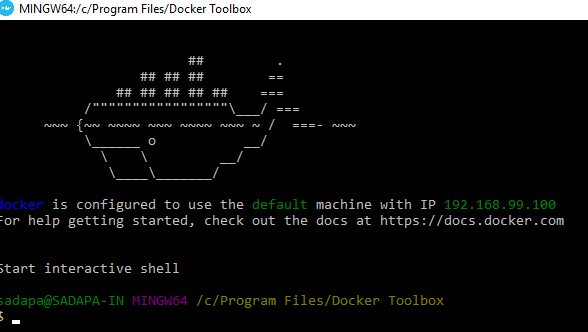 docker toolbox